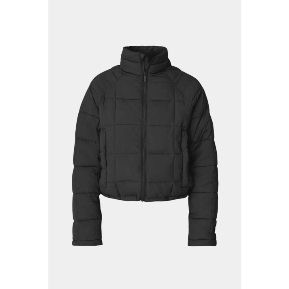 NEW, Halfdays NELLIE PACKABLE PUFFER JACKET in black sz M #SJ2189 - Picture 2 of 15
